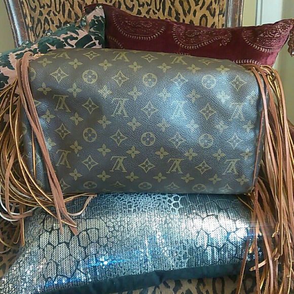 (SOLD)AUTHENTIC LOUIS VUITTON CUSTOM SPEEDY 35 - Picture 4 of 8